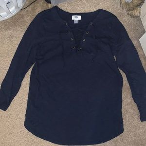 navy shirt with ties